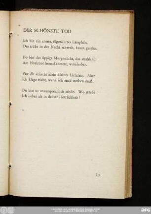 Der Schönste Tod
