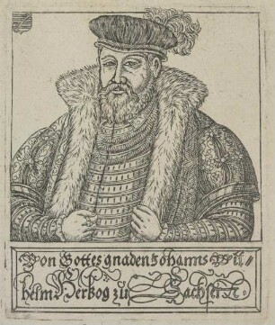 Bildnis des Johanns Wilhelm zu Sachsen