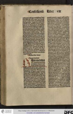 Incipit septimus.