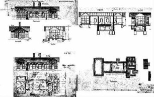 Bad Mergentheim: Nebengebäude WC,Waschküche,Bad Grundriss,Fundamente,Schnitte,Ansichten
