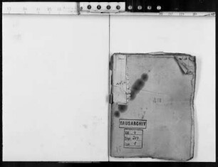 207/1-2 Ausgabe-Manuale des Landgrafen Georg III. (Quart-Format): Band 1