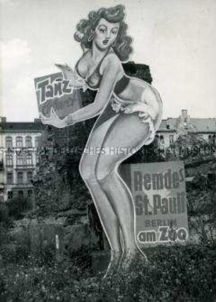Reklame für das Nachtlokal Remdes St. Pauli