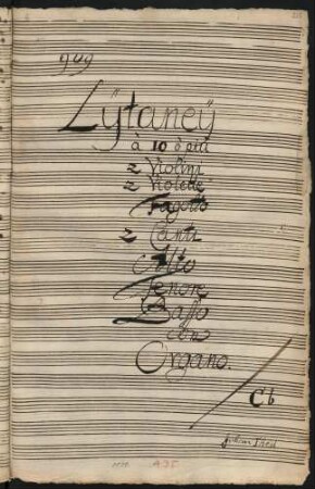 Litaneien; V (5), orch, bc