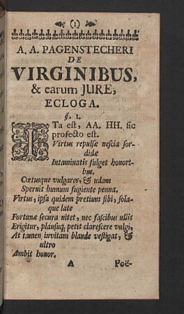 De Virginibus