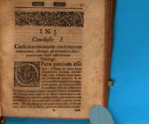 Disp. iur. sol., conclusiones selectiores circa jura connubiorum continens