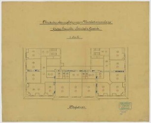 Thiersch, Friedrich von; München; Haus für Handel und Gewerbe - Dampfheizung, Ventilation (Grundriss 4. OG)