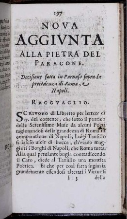 Nova Aggiunta Alla Pietra Del Paragone