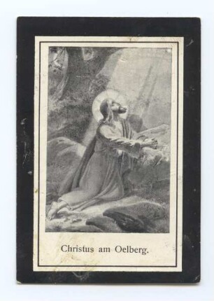 "Christus am Oelberg" (kleines Andachtsbild)