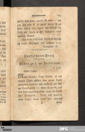 Funfzehnter Brief.