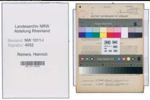 Entnazifizierung Heinrich Reiners , geb. 03.11.1879 (Landwirt)