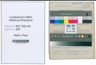 Entnazifizierung Paul Rehm , geb. 25.06.1896 (Landwirt)