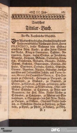 Teutsches Titular-Buch.