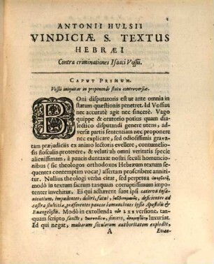 Authentica absoluta S. textus hebraei vindicata ...