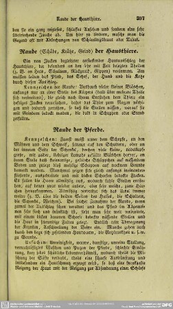 Raude der Hausthiere