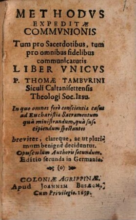 Methodus expeditae Communionis