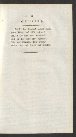 Hoffnung.