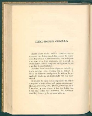 Demi-monde criollo