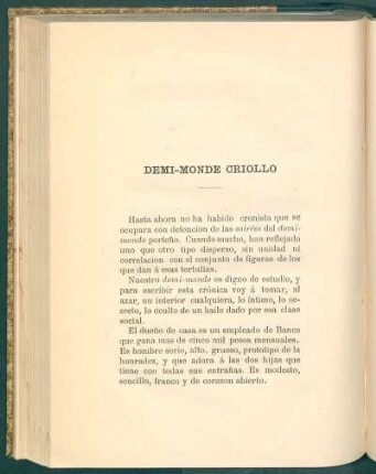 Demi-monde criollo