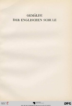 Gemälde der englischen Schule (Nr. 106-113)