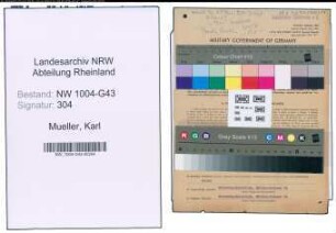 Entnazifizierung Karl Mueller , geb. 02.05.1886 (Drucker)