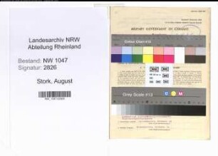 Entnazifizierung August Stork , geb. 02.04.1904 (Beamter)