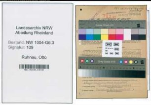 Entnazifizierung Otto Ruhnau , geb. 10.10.1896 (Arbeiter)