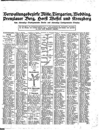 Verwaltungsbezirke Mitte, Tiergarten, Wedding, Prenzlauer Berg, Horst Wessel und Kreuzberg...