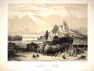 Vieux Brisach, Vue prise de l'Hôtel des Bains - Alt-Breisach vom Badhause aus gesehen