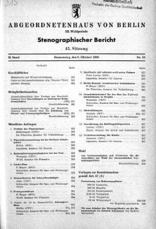 Nr. 19 (45), 6. Oktober 1960