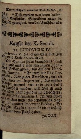 Kayser des X. Seculi