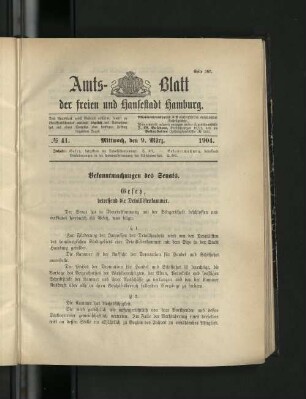 No. 41, 9. März 1904.