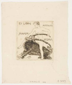 Exlibris Arthur Haferkorn