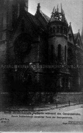 Die beschädigte Georgenkirche