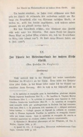 245-250 Zur Theorie der Wesensmerkmale der wahren Kirche Christi : II.