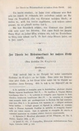 245-250 Zur Theorie der Wesensmerkmale der wahren Kirche Christi : II.