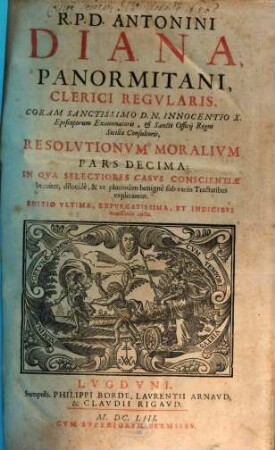 Practicae resolutiones lectissimorum casuum : unacum Summa Resol., 10
