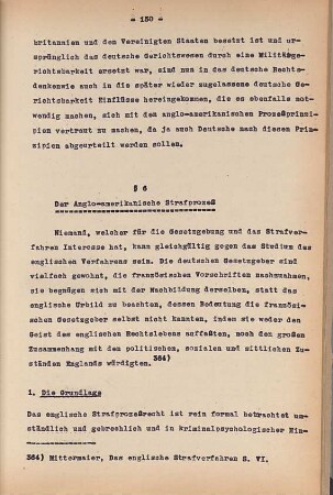 § 6 Der Anglo-amerikanische Strafprozeß