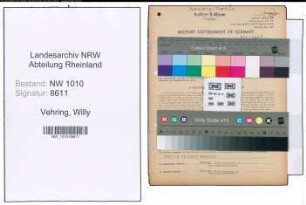 Entnazifizierung Willy Vehring , geb. 23.07.1903 (Prokurist)
