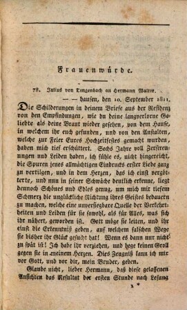 Schriften, 27. Frauenwürde ; [5]