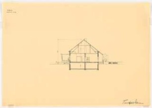 Pfarrhaus: Querschnitt 1:100