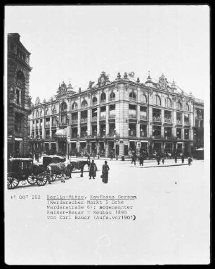 Neubau des Kaufhauses Gerson
