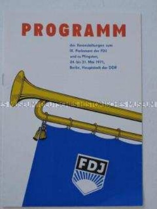 Programm zum Pfingttreffen der FDJ 1971 in Berlin