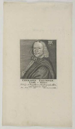 Bildnis des Conradvs Falckner