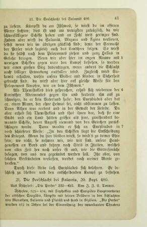 21. Die Seeschlacht bei Salamis, 20. Sept. 480