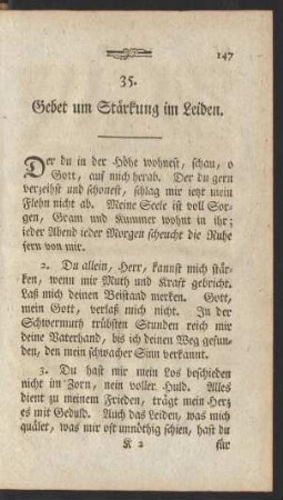 35. Gebet um Stärkung im Leiden