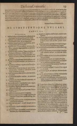 De Substitutione Vulgari. Caput III.
