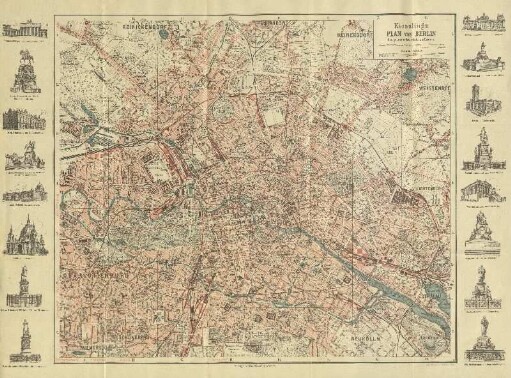 Karte: Kiesslings Plan von Berlin das gesamte Weichbild umfassend