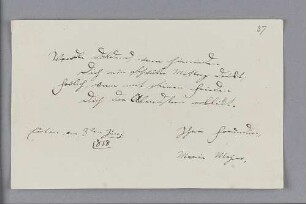 Maria Mejer. – Eutin, 03.06.1818