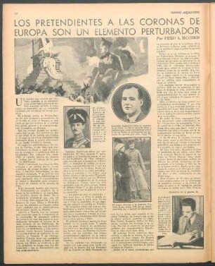 Los pretendientes a las coronas de Europa son un elemento perturbador