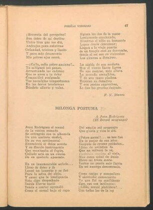 Milonga postuma